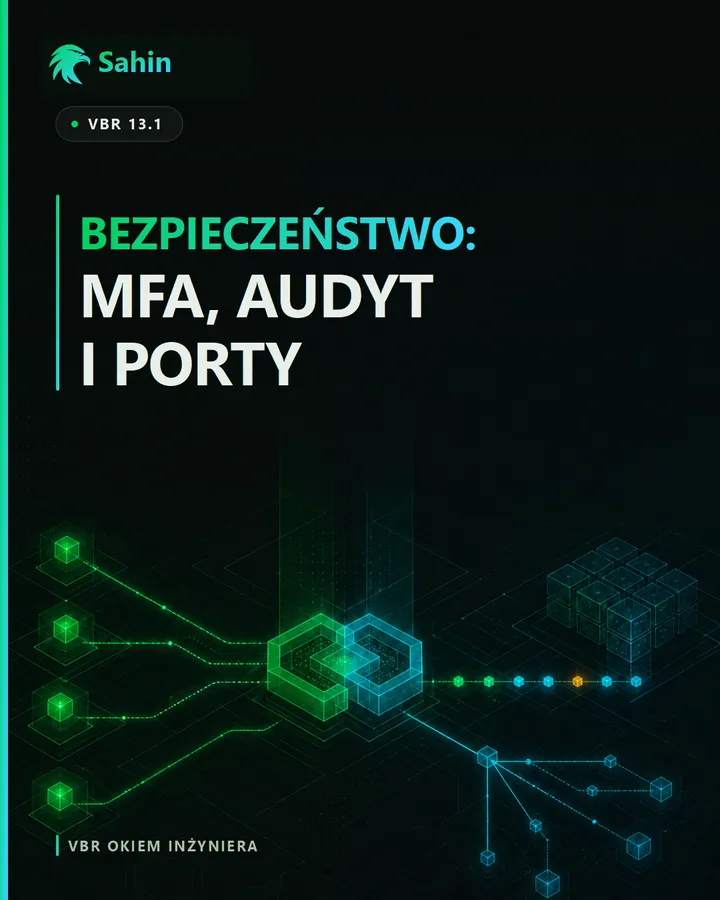 Bezpieczeństwo codziennej administracji VBR 13.1
