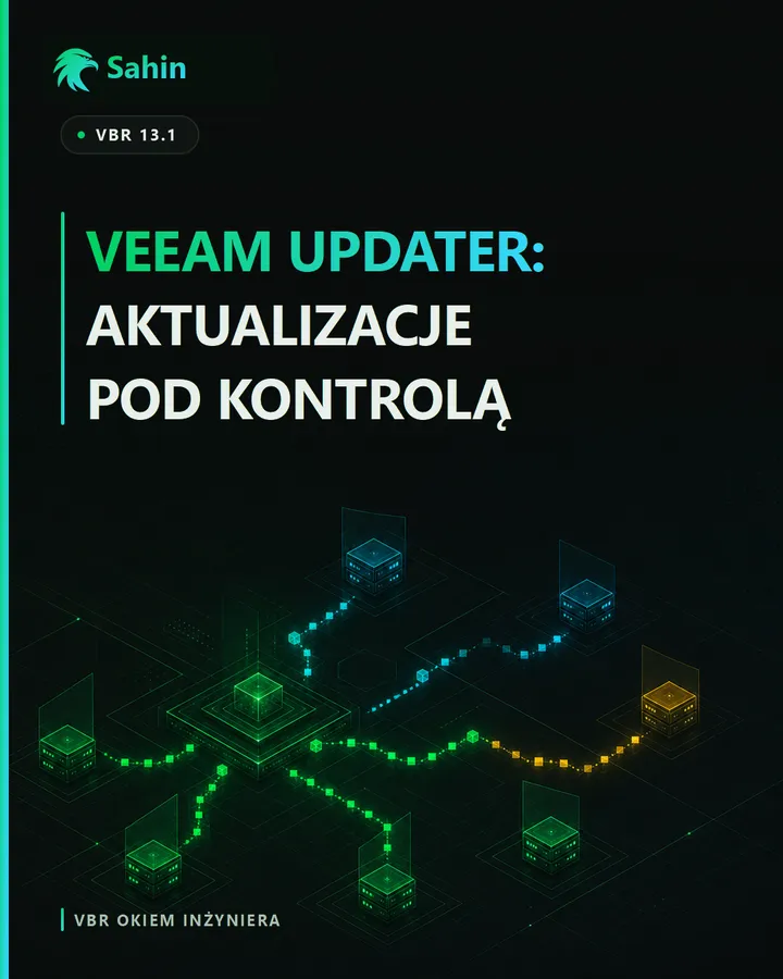 Okno serwisowe Veeam Updater dla VBR 13.1 działającego na Windows
