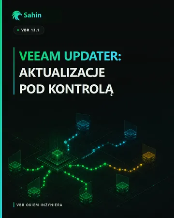Okno serwisowe Veeam Updater dla VBR 13.1 działającego na Windows